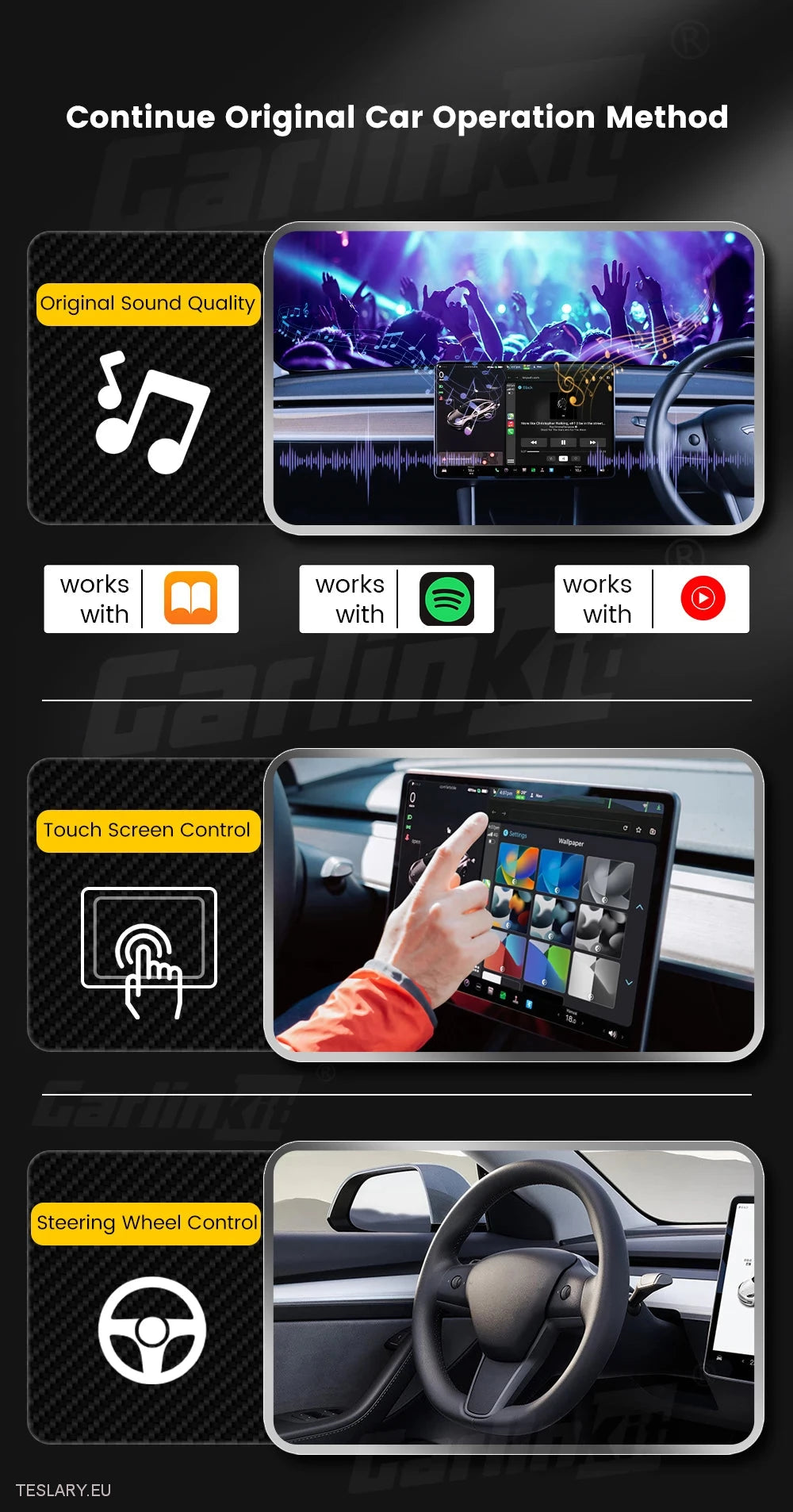 Tesla Wireless Adapter for CarPlay for Android & Apple Devices