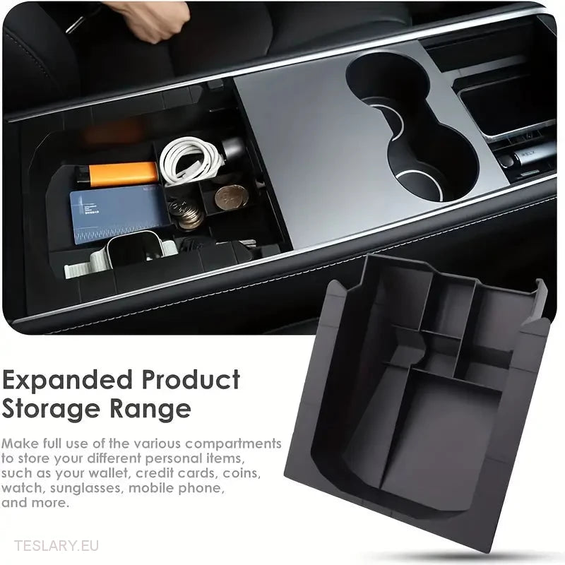 Tesla Model 3/Y Center Console Back Organizer Trays Front & Back Alternativ