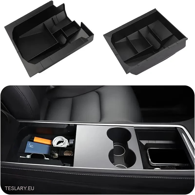 Tesla Model 3/Y Center Console Back Organizer Trays Front & Back Alternativ