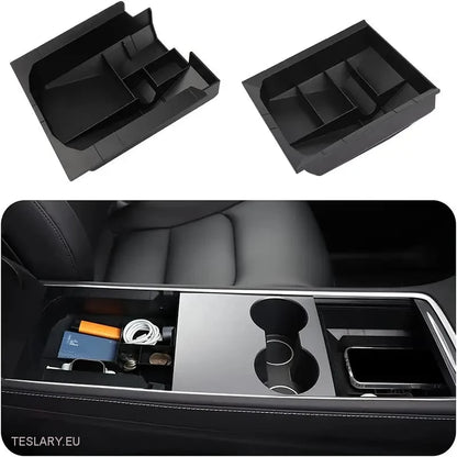 Tesla Model 3/Y Center Console Back Organizer Trays Front & Back Alternativ