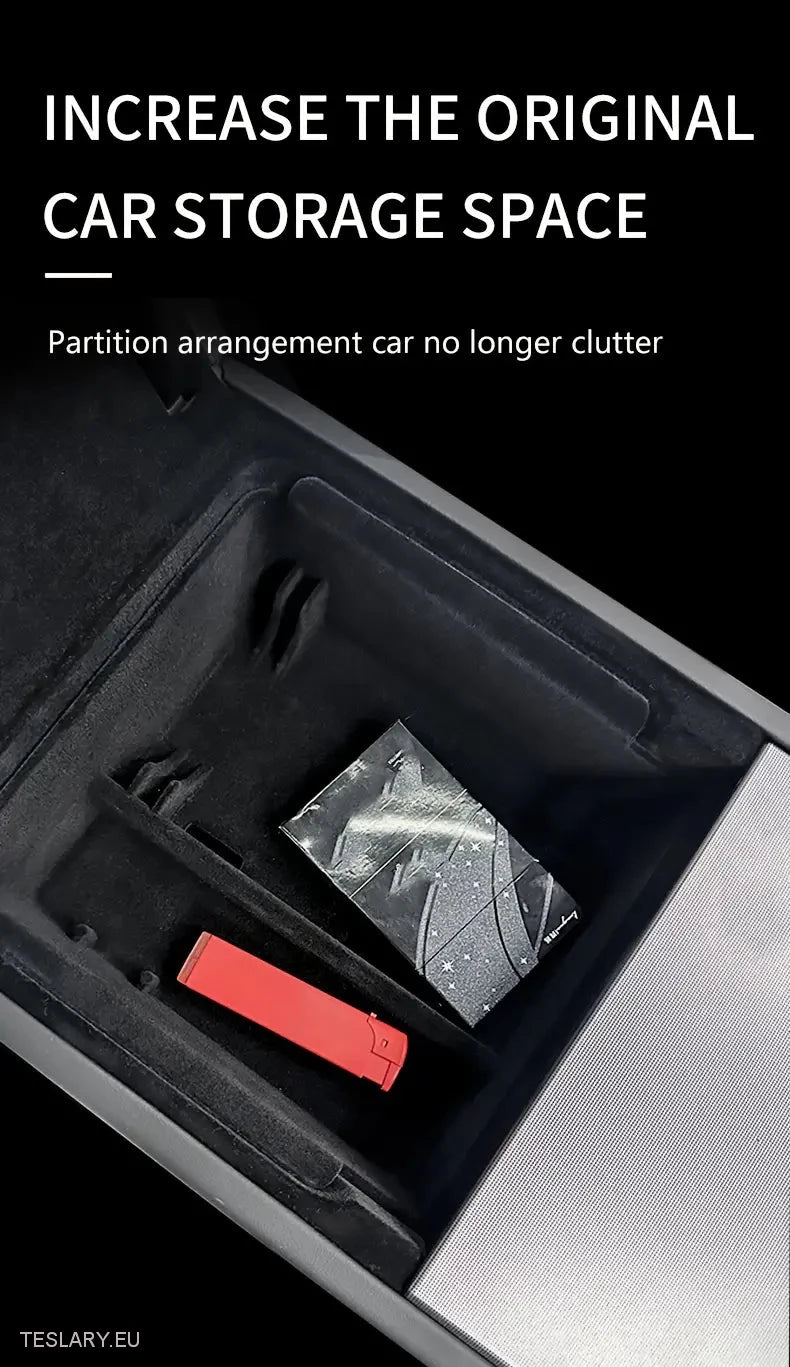 Tesla Model 3+ Highland Center Console Trays Front & Bak -arrangører