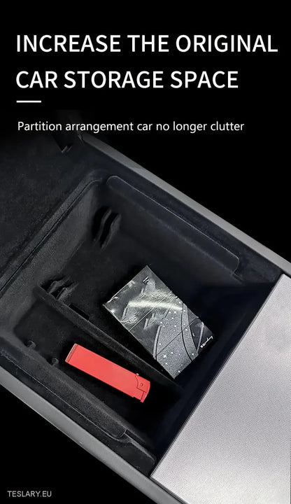 Tesla Model 3+ Highland Center Console Trays Front & Bak -arrangører
