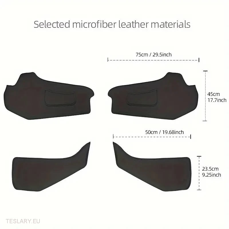 Tesla Model 3/Y Center Console Side PU Leather Protector