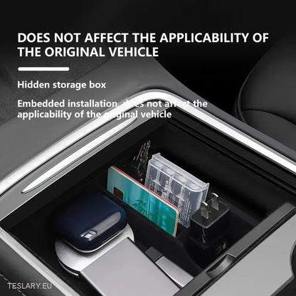 Tesla Model 3/Y Center Console Front Organizer -brett flokket