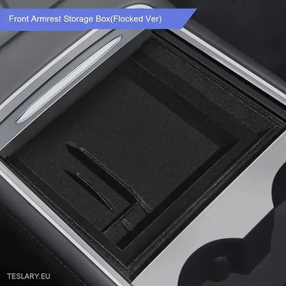 Tesla Model 3/Y Center Console Front Organizer -brett flokket