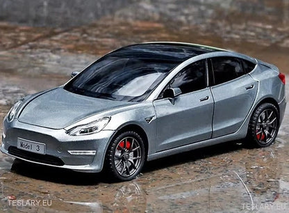 Tesla Model 3 Car 1:24 Diecast Model Car 2019 - 2023 Versjon