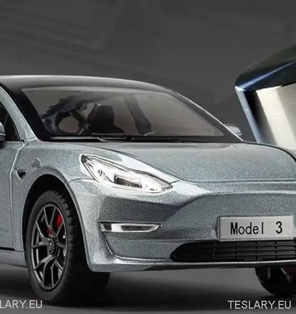 Tesla Model 3 Car 1:24 Diecast Model Car 2019 - 2023 Versjon