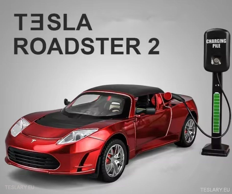 Original Tesla Roadster Model Car 2012 1:24 Uoffisiell versjon