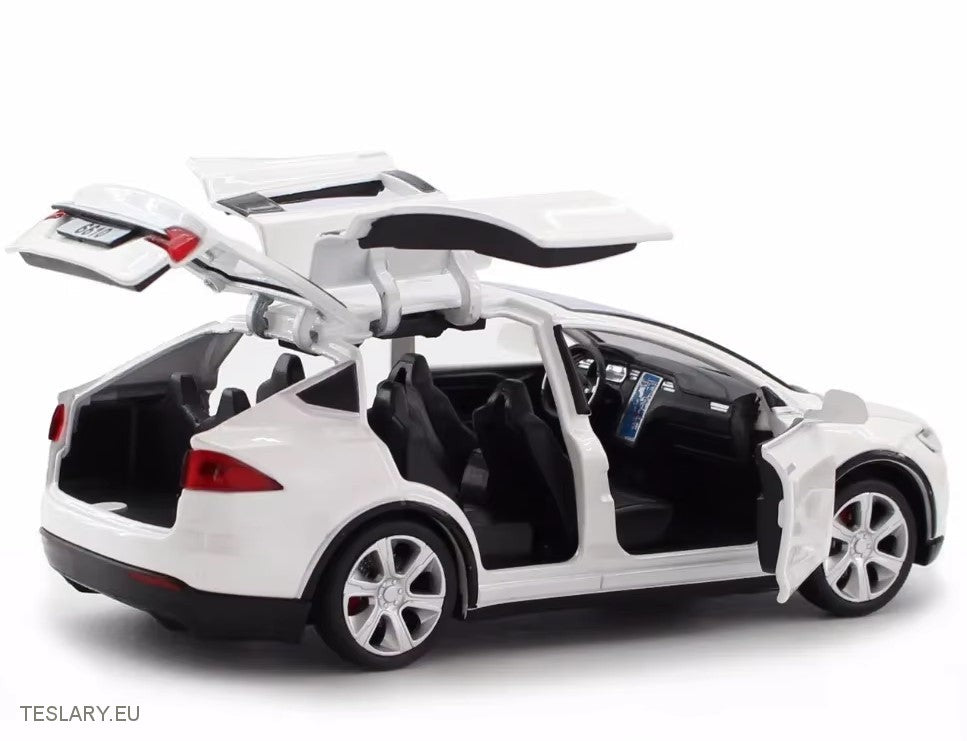 Tesla Model Model X 1:32 uoffisiell versjon svart, rød eller hvit