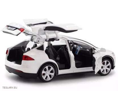 Tesla Model Model X 1:32 uoffisiell versjon svart, rød eller hvit