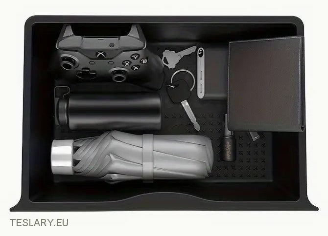 Tesla Model y Front & Back TPU Seat Tray Drawer Arrangører