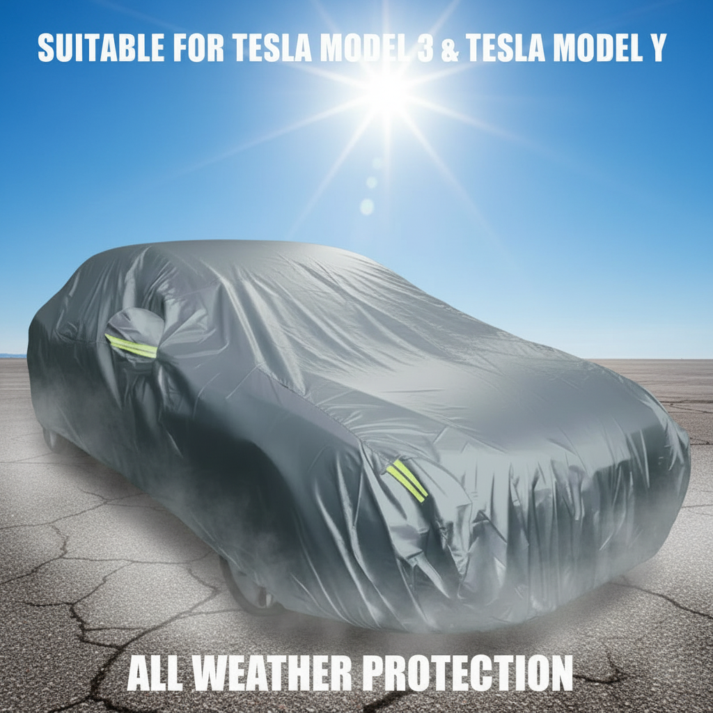 Outdoor Cover for your Tesla to Protect from Snow , Rain and more Suitable for Tesla Model 3 , Y , Highland and Juniper