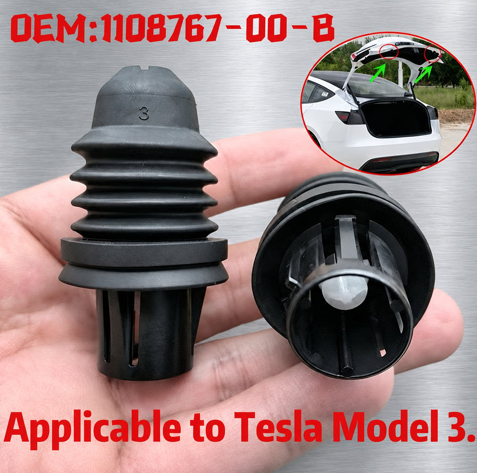 Tesla Model 3 Trunk Buffer Stop Blocks  Left  Right Spring Shock Absorbing Trunk Lid Rubber Bumpers OEM PART NUMBER 110876700B Buy from Ireland and Europes Teslary.eu