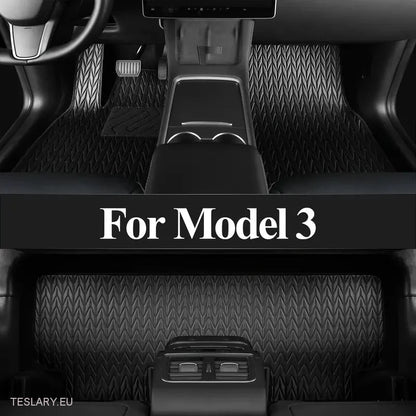 Tesla Model 3 Custom Pu Leather Floor Mats (venstre hånd)