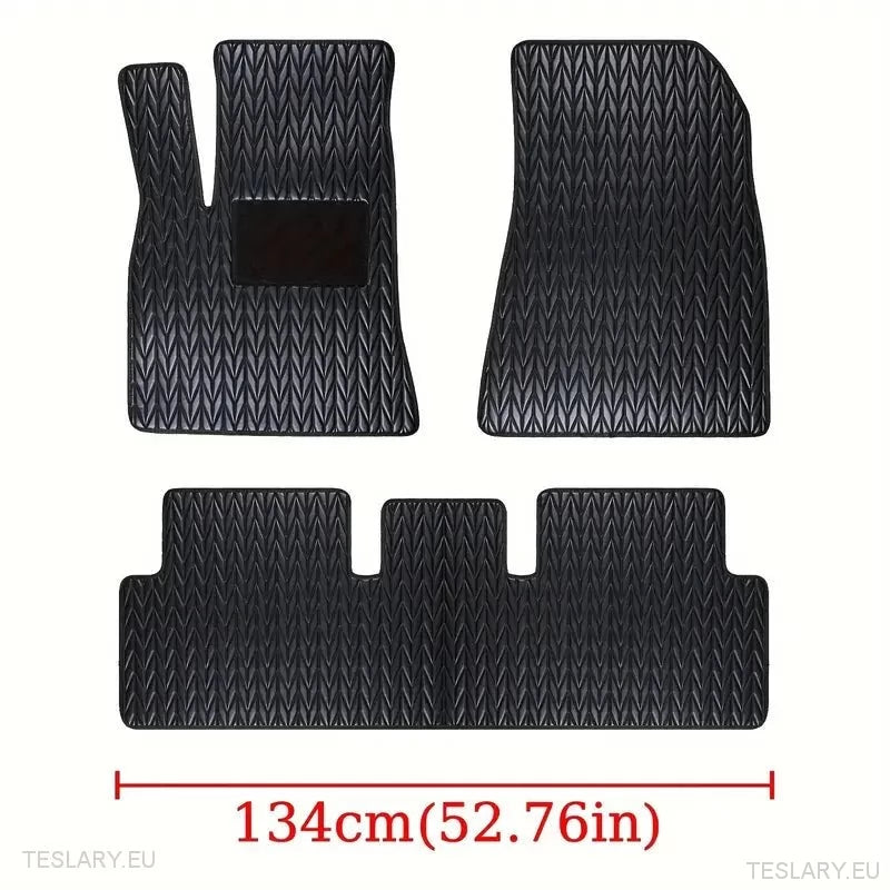 Tesla Model 3 Custom Pu Leather Floor Mats (venstre hånd)