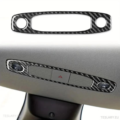 Kuppel/kart lysdeksel for Tesla 3/y karbonfiber