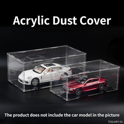 Acrylic Display Case for 1:24 & 1:32 Scale Model Cars - TESLARY Tesla Shop Accessories Europe Nederlands Dublin Cork Ireland Deutschland Espana Alicante France Italia