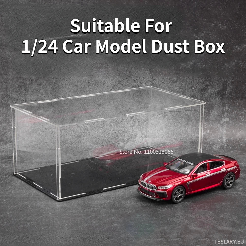 Acrylic Display Case for 1/24 & 1/32 Scale Model Cars - TESLARY Tesla Shop Accessories Europe Nederlands Ireland Deutschland Espana Alicante France Italia