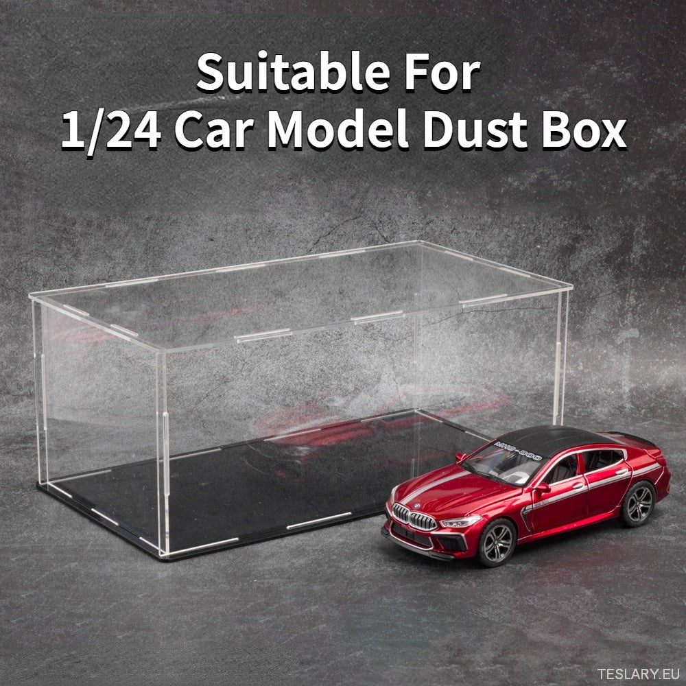 Acrylic Display Case for 1:24 & 1:32 Scale Model Cars - TESLARY Tesla Shop Accessories Europe Nederlands Dublin Cork Ireland Deutschland Espana Alicante France Italia