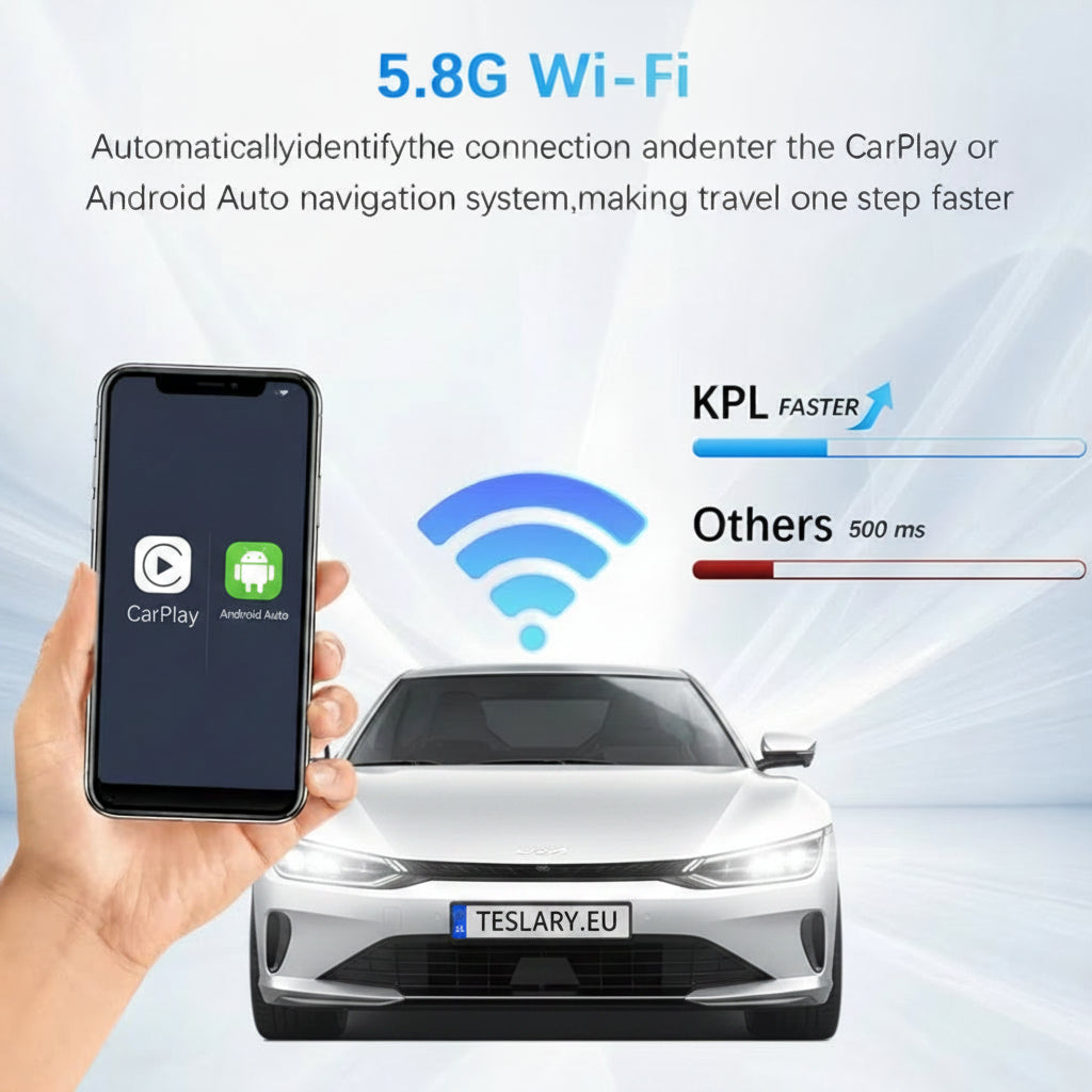 Wireless CarPlay Android Auto Smart Dongle for All Cars