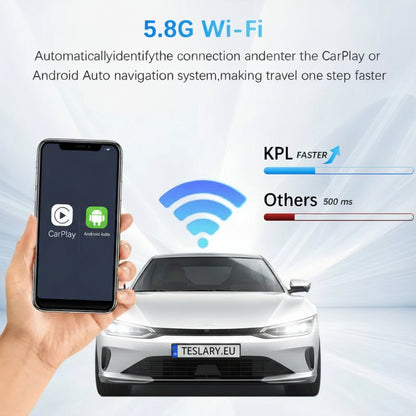 Wireless CarPlay Android Auto Smart Dongle for All Cars