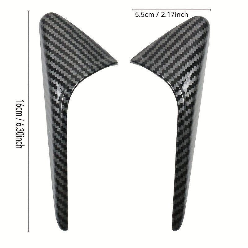 Tesla Model Y Juniper - Tesla Model 3 Highland Side Camera Covers Carbon Bright Matte Black - Europe Teslary.Eu Ireland Deutschland France Italia Espana Netherlands Portugal Sverige Scotland Belfast Dublin Cork Belgique Paris Berlin Accessories Fast Delivery Vitesse Swiss