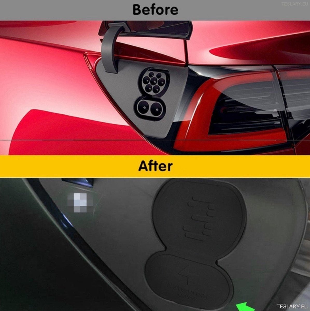 CCS Charge Port Weatherproof Cover for Tesla Model 3 / Y - TESLARY Tesla Shop Accessories Europe Nederlands Ireland Deutschland Espana Alicante France Italia