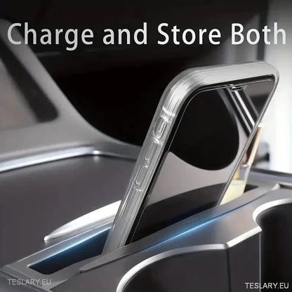 Center Console Arrangør og telefonholder for Tesla Model 3/Y