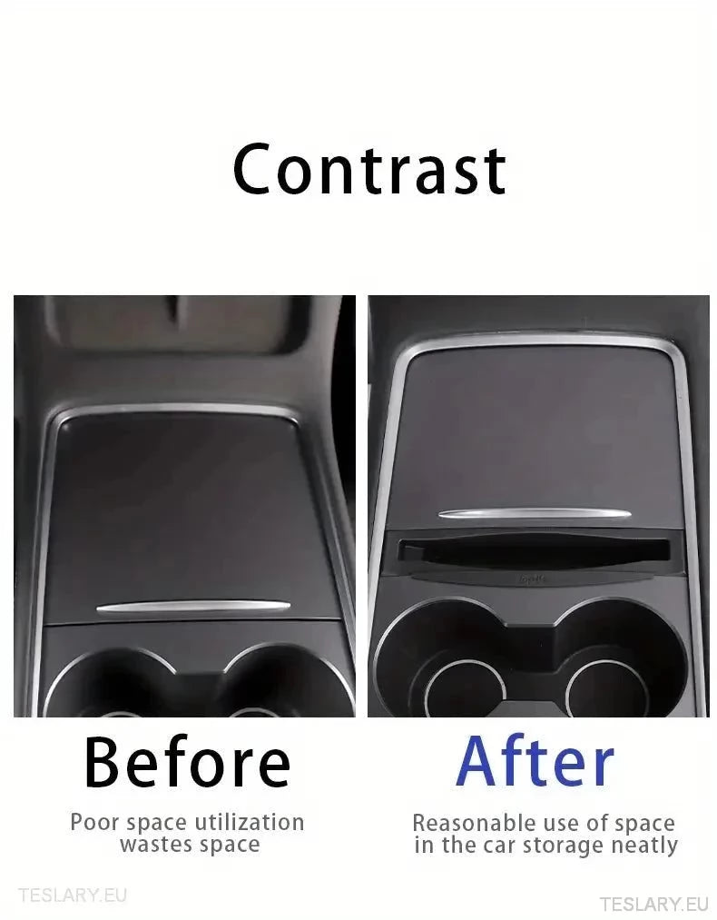 Center Console Arrangør og telefonholder for Tesla Model 3/Y