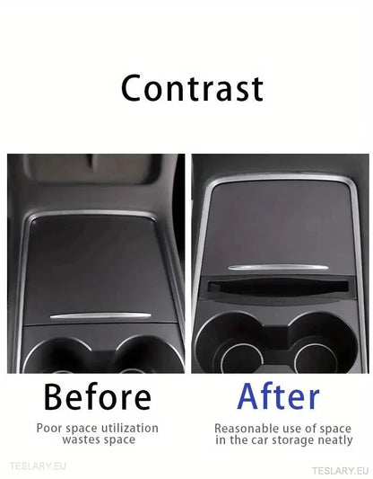 Center Console Arrangør og telefonholder for Tesla Model 3/Y