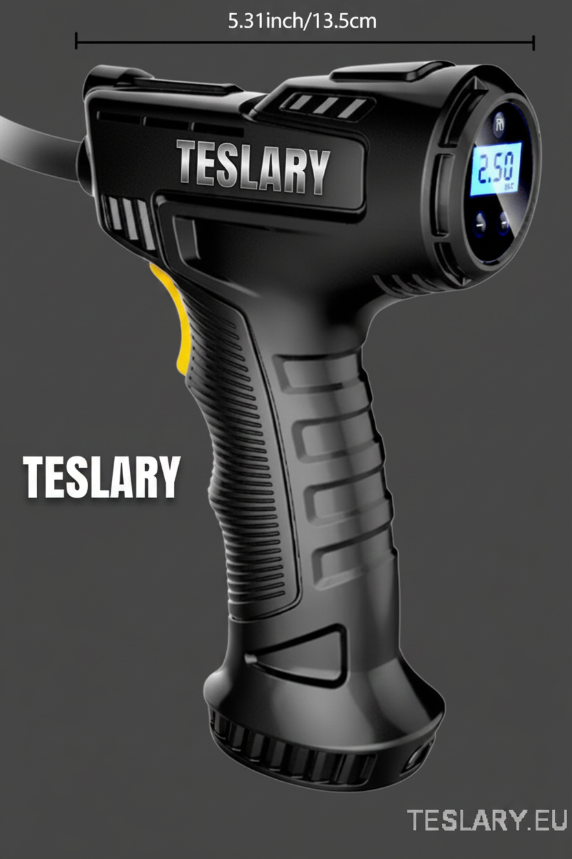 Cordless Battery Powered Tyre Compressor Gun Type for Tesla Model 3 Y S X - TESLARY Tesla Shop Accessories Europe Nederlands Dublin Cork Ireland Deutschland Espana Alicante France Italia