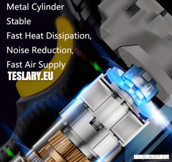 Cordless Battery Powered Tyre Compressor Gun Type for Tesla Model 3 Y S X - TESLARY Tesla Shop Accessories Europe Nederlands Dublin Cork Ireland Deutschland Espana Alicante France Italia