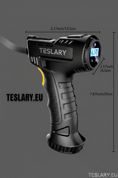 Cordless Battery Powered Tyre Compressor Gun Type for Tesla Model 3 Y S X - TESLARY Tesla Shop Accessories Europe Nederlands Dublin Cork Ireland Deutschland Espana Alicante France Italia