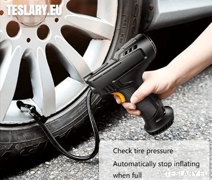 Cordless Battery Powered Tyre Compressor Gun Type for Tesla Model 3 Y S X - TESLARY Tesla Shop Accessories Europe Nederlands Dublin Cork Ireland Deutschland Espana Alicante France Italia