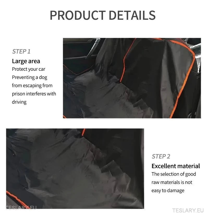 Robust hundebilsete deksel for baksete egnet for Tesla 3, Y&S & Other EVS