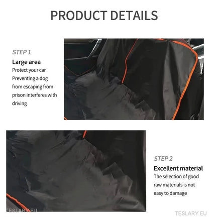 Robust hundebilsete deksel for baksete egnet for Tesla 3, Y&S & Other EVS