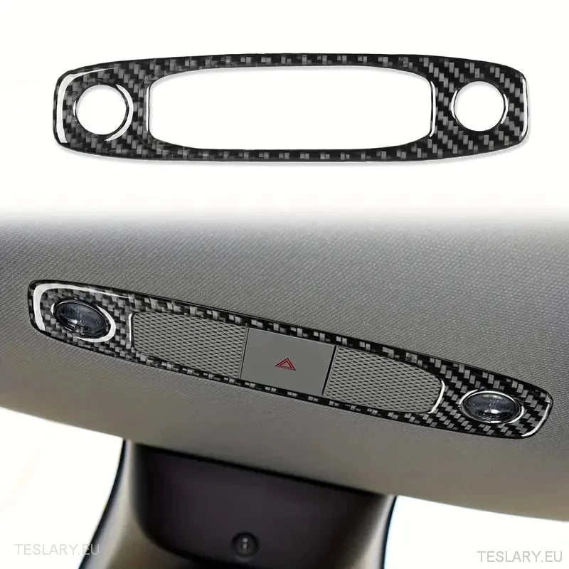 Dome / Map Light Cover for Tesla 3/Y Carbon Fiber - TESLARY Tesla Shop Accessories Europe Nederlands Dublin Cork Ireland Deutschland Espana Alicante France Italia