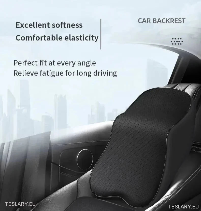 Extra Large PU Leather Headrest Pillow Suitable for Tesla Model 3 / Y - TESLARY Tesla Shop Accessories Europe Nederlands Ireland Deutschland Espana Alicante France Italia