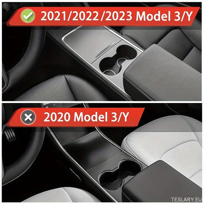 3PCS Center Console Organizer Tray Fit for Tesla Model 3/Y Armrest Hidden Cubby Drawer Storage Box Interior Accessories