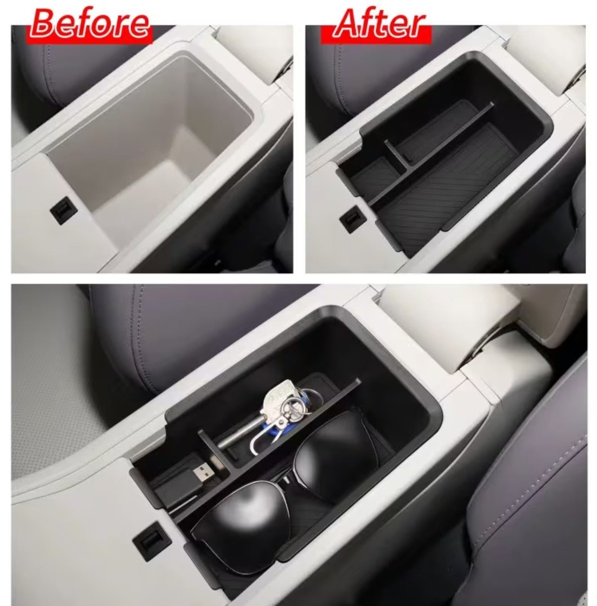 FMG4 EV Urban 2026 Car Armrest Box Storage Tray Center Console Holder Stowing Plate Organizer Interior Accessories Center Console Storage Tray - TESLARY Buy Tesla Shop Accessories Europe Nederlands Dublin Cork Ireland Deutschland Espana Iceland Finland France Italia