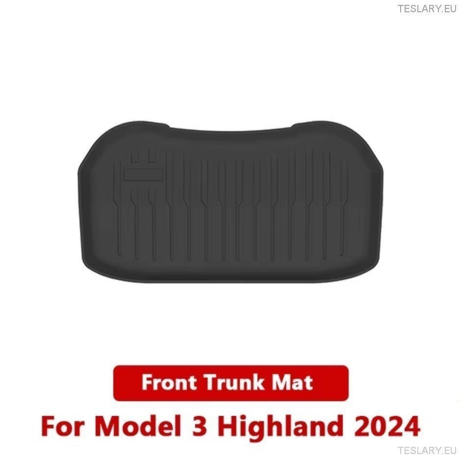 Front & Rear TPE Storage Mats for Tesla Model 3 Highland ( 2 ) - TESLARY Tesla Shop Accessories Europe Nederlands Dublin Cork Ireland Deutschland Espana Alicante France Italia