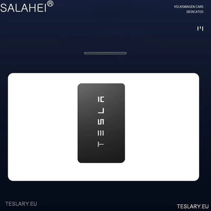 Metal Leather Key Case Cover for Tesla 3/Y RFID -nøkkel med logo