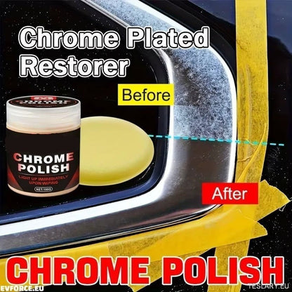 Multi - Purpose Chrome Restoration Polish 100gms - TESLARY Tesla Shop Accessories Europe Nederlands Ireland Deutschland Espana Alicante France Italia