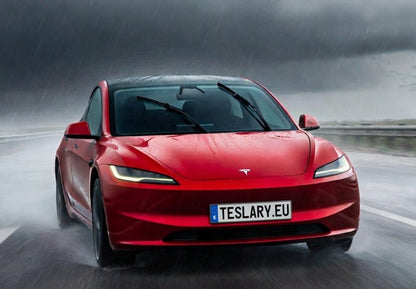TESLA MODEL 3 HIGHLAND JUNIPER REPLACEMENT WIPER BLADES LEFT AND RIGHT DRIVER PASSENGER RHD LHD NATURAL RUBBER BEST QUALITY BEST PRICE IRELAND EUROPE GENUINE SAVINGS