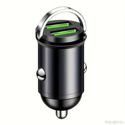 New Car - mounted Loop Mini Mobile Phone Car Charger PD + USB Fast Charging Hidden Flash Charge for Car Appliances - TESLARY Tesla Shop Accessories Europe Nederlands Ireland Deutschland Espana Alicante France Italia