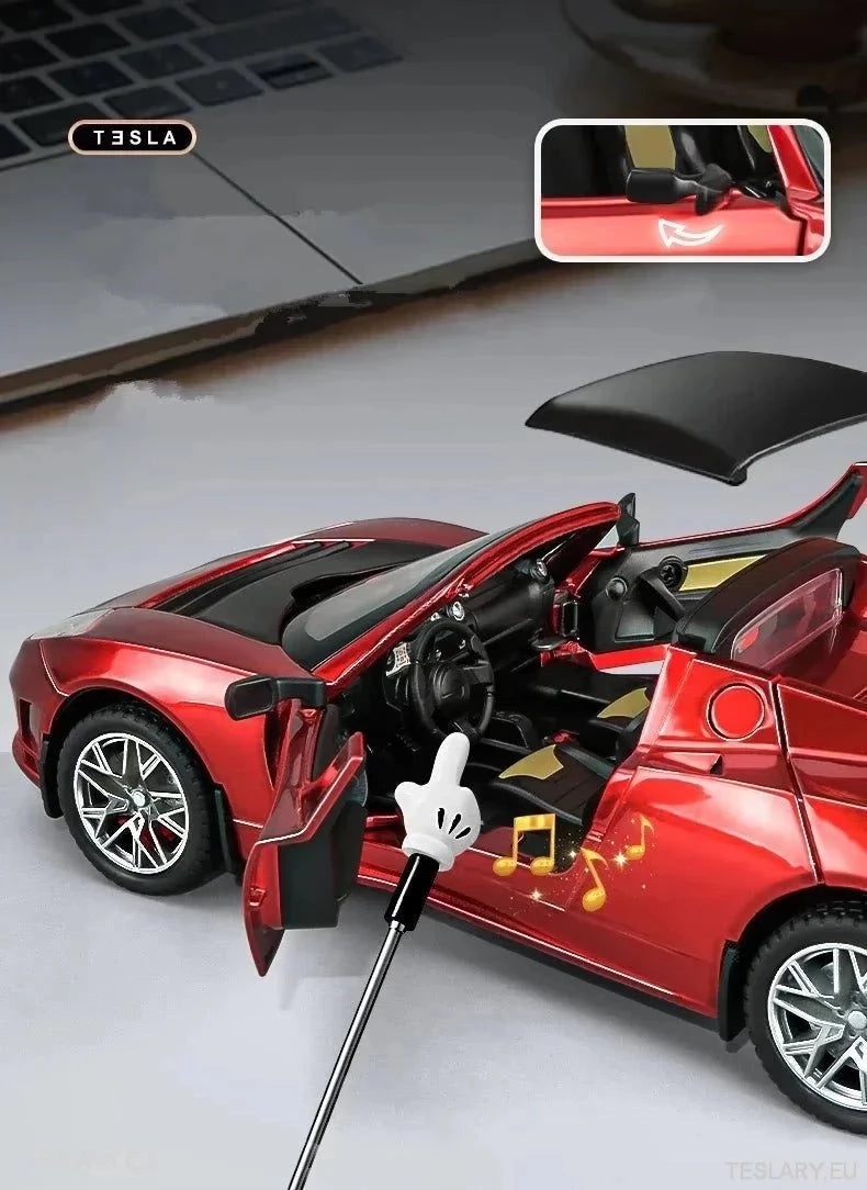 Original Tesla Roadster Model Car 2012 1:24 Uoffisiell versjon
