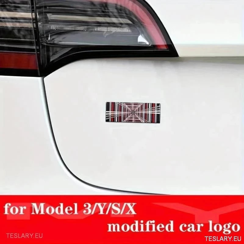 "Plaid" Logo 3D Dome Style Decal 11cm x 4cm
