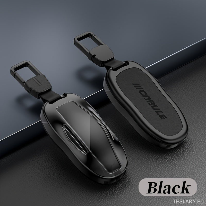 Premium Alloy Tesla Key Case Protection Black - TESLARY Tesla Shop Accessories Europe Nederlands Dublin Cork Ireland Deutschland Espana Alicante France Italia