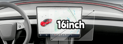 QHD Screen Protectors for 2026 Model Y Juniper | 40.64Cm (16'') Center Touchscreen And 20.32Cm (8'') Rear Display, Scratch-Resistant, 0.3MM Upgraded Material, Easy Installation ( SET of 2 ) - TESLARY Tesla Shop Accessories Europe Nederlands Dublin Cork Ireland Deutschland Espana Alicante France Italia