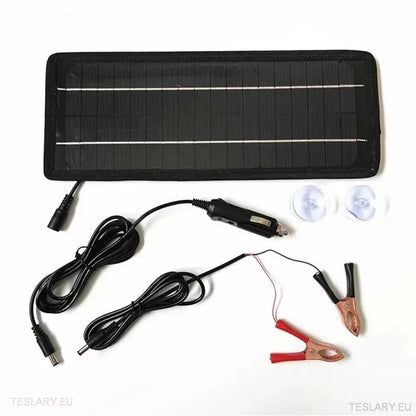 Solar Trucklader for Tesla EV 12 Volt batteri